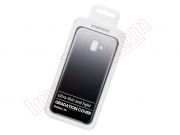 Funda EF-AJ610 de TPU transparente con degradado gris / negro para Samsung Galaxy J6 Plus, J610